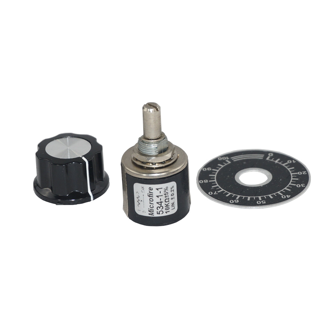 534-1-1-B103, Multi Turn Potentiometer (Standard) Linear 10K Ohm Panel Mount 534-1-1-B103, Multi Turn Potentiometer (Standard) Linear 10K Ohm Panel Mount